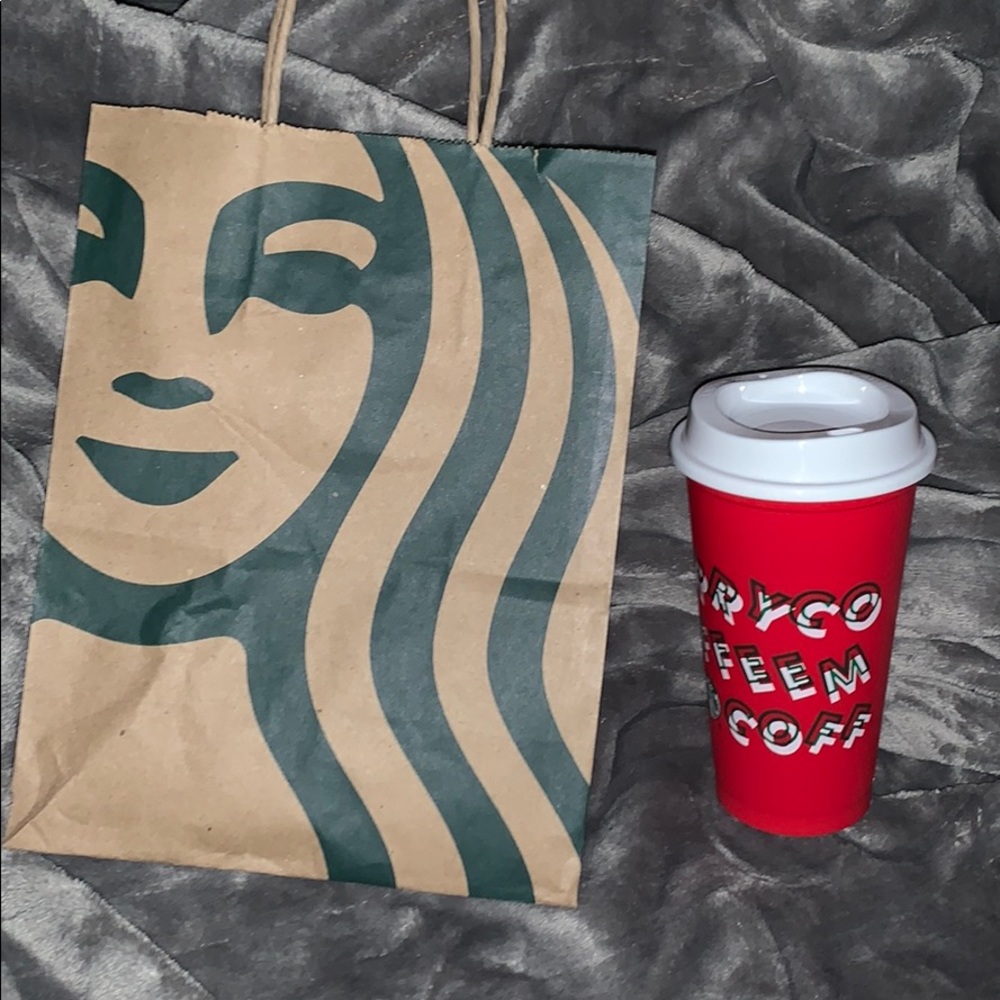 Starbucks 2019 Holiday Red Reusable Cup